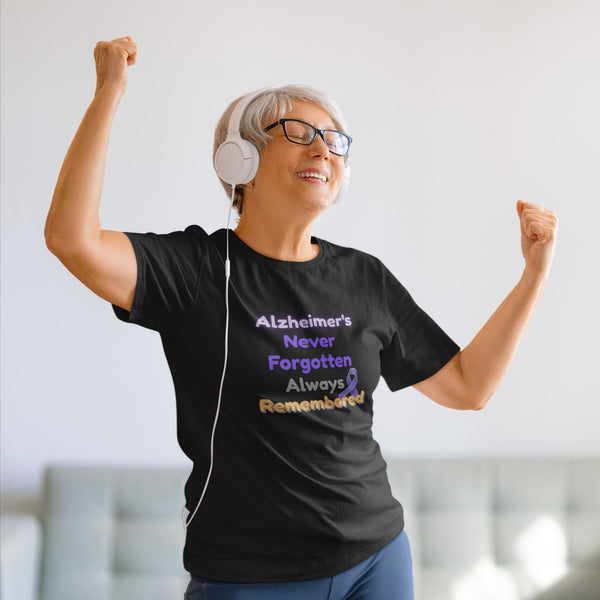 Alzheimer’s Awareness Shirt – Never Forgotten Always Remembered Tee
